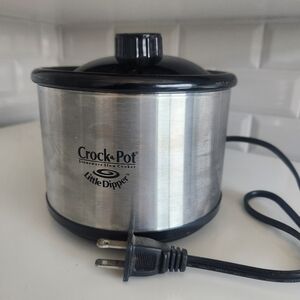 Crock-Pot Little Dipper Stainless Steel Slow Cooker. NEW